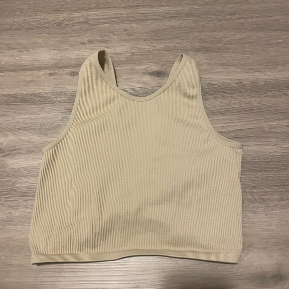 Ardene Front Twist Tank Top, Beige, Size small - Picture 2 of 2
